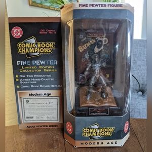 NIB VTG 1997 DC Comic Book Champions Batman Mr. Freeze Fine Pewter Original